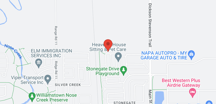 map of 487 Stonegate Way NW